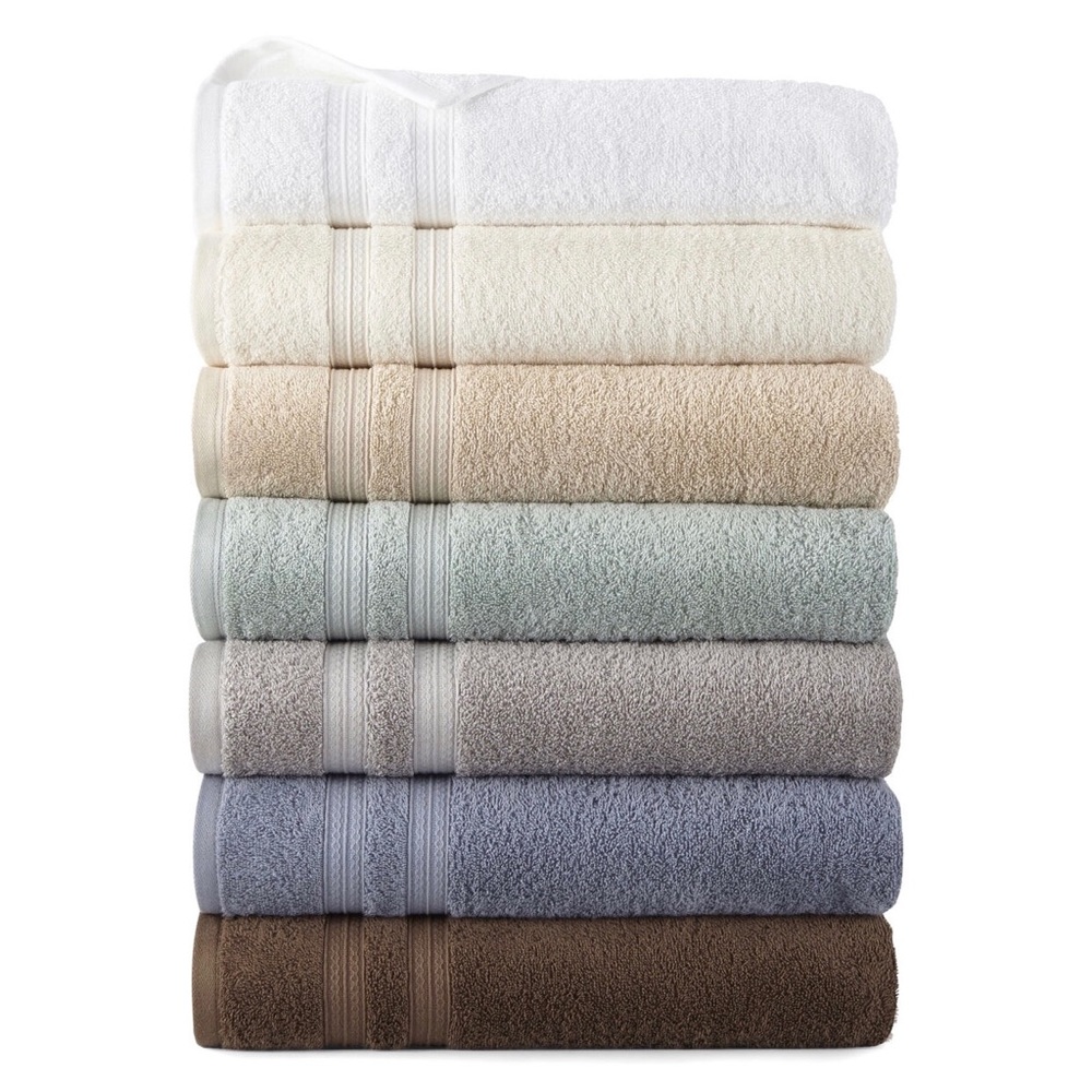 6pcs bath towel White cotton New